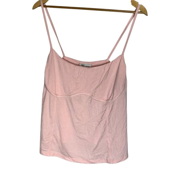 Jenni Women's‎ 1X Style Not Size Tank Top Cami Ribbed Casual Pink - Picture 1 of 4